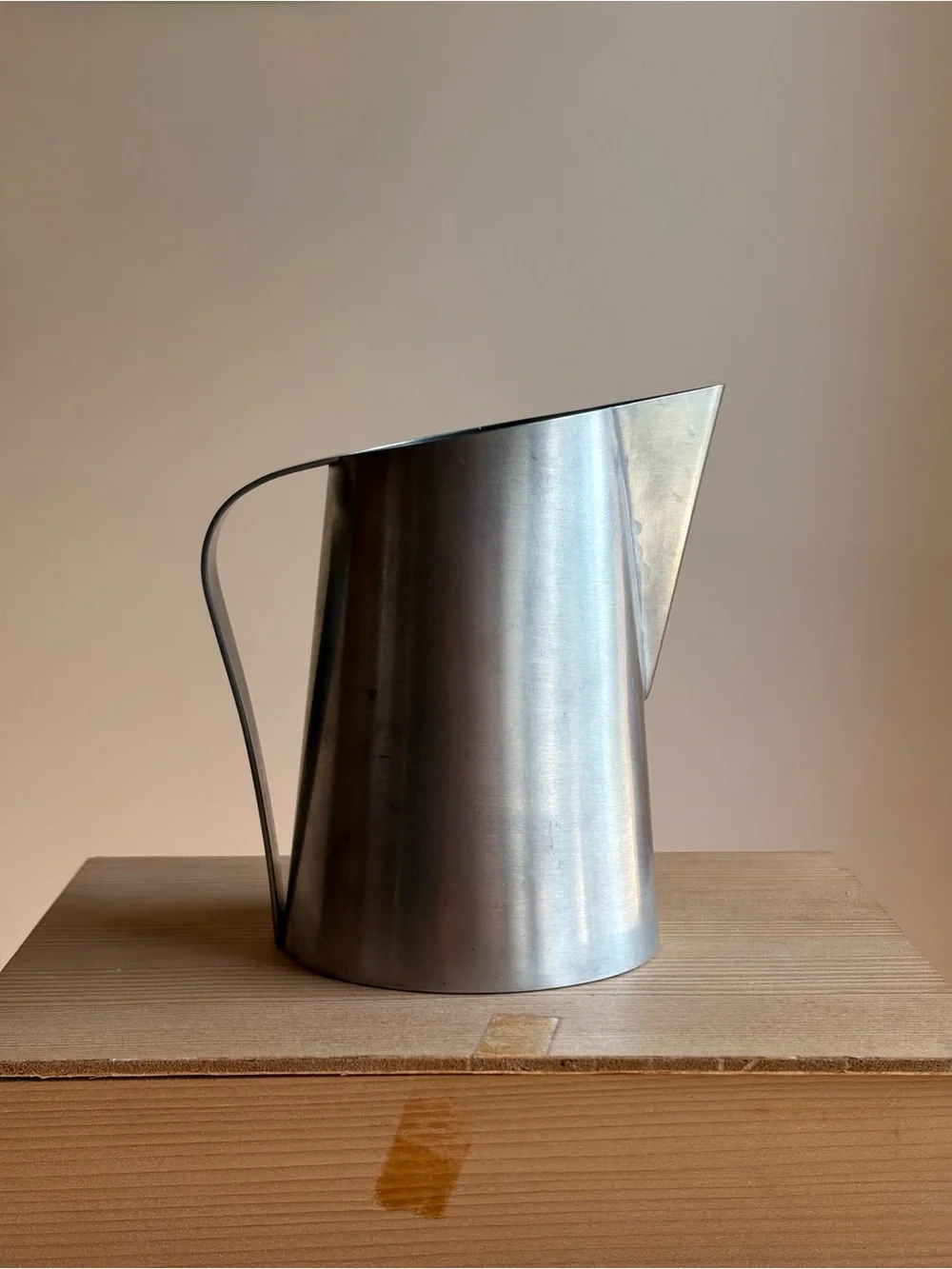 1970s Modern Design Pewter Pitcher Handmade by Ivan H. Crowell | Made in Canada